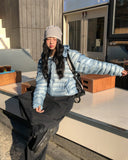 Koi cut brushed denim cargo pants