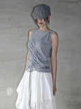 Mephi Shirring Hood Sleeveless