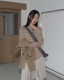 Petz Stripe Half Burton Long Sleeve T-Shirt