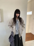 [unisex] Kamba Pocket Collar Cable Knit Zip-Up