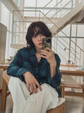 Flute Crop Check Shirt
