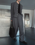 Gakuran pintuck wide pants