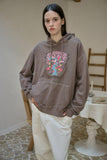 Village Flower Pigment Hoodie