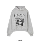 Legacy Print Crop Hoodie