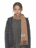 Gingham Wool Muffler