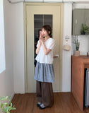 Kotali Check Balloon Layered One Piece