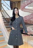 Cloned Tweed A-Line Jacket One Piece
