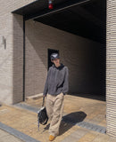 Daford color matching knit hoodie