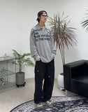 Rhoden flower embroidered cotton pants
