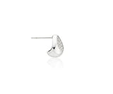 Champagne Moon Dew Drop Silver (W) Pave Earrings