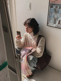 Lenny Cable Crop V-Neck Knit