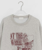 [unisex] Sonbeu Over Printing Brushed Sweatshirt