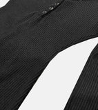 Slim snap rib one piece