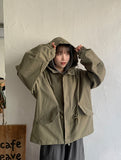 [unisex] Kuniki Hood Over Short Field Jacket