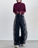 Theon Reverse Black Cargo Denim