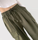 Poly 2 Way String Jogger Wide Fit Banding Pt