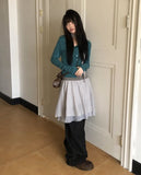 Drew Daisy Flower Wide Denim Pants