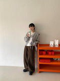 Koue Crop Ribbon Cardigan