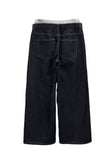 Sagging Non-Faded Raw Denim Pants