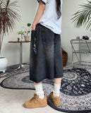 Caro Bermuda Banding Denim Pants