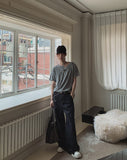 Suji Pin Semi-Flare Denim Pants