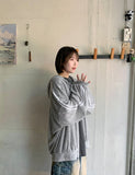 Mikel Track Linen Hood Zip-Up Cardigan