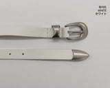 Coty Vintage Matte Silver Belt