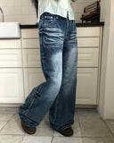 Kawil Washed Wide Denim Pants