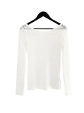 Larsen See-Through Lace Long Sleeve Tee