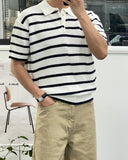 Burts Stripe Collar Knit