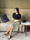 Ruben Puff Pleated T-Blouse