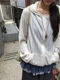 Katarzy Punching Knit Hood Zip-Up