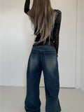 Windbreaker y2k denim wide pants