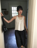 YOKU Ribbon String Sleeveless Blouse