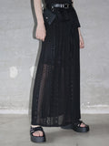 1163 Fringe Platform Sole Slippers (6cm)