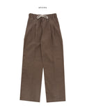 Chid two-tuck linen banding pants