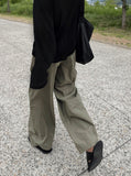Summer Wide Baslock Banding Pants