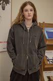 [2-WAY] Jemdenim Patch Pigment Hood Zip-Up