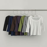 Silver English Pendant Three Quarter Stripe Slim Fit T-shirt
