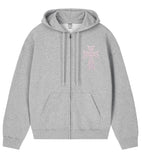 DOT CROSS Embroidered Hood Zip-Up