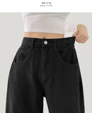 4-Season Hem Snap Long Wide Cotton Pants
