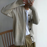 Cashmere ribbed cardigan