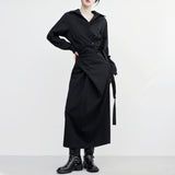 [NONCODE] Muren Wrap Shirt One Piece