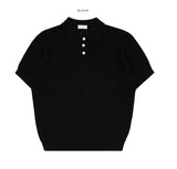 Raven Short Sleeve Collar Knit