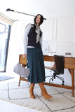 Wave shirring muffler