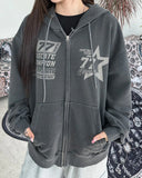 Pet Racing Pigment Hood Zip-Up