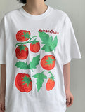 Ogen Tomato Printing Over Short Sleeve Tee