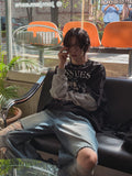 Make color matching layered long sleeve t-shirt