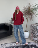 Benon Washed Cargo Strap Denim Pants