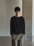 Ronnie Boatneck Waffle Knit